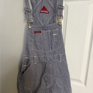 No Boundaries Red Triangle Patch on Blue & White stripes VINTAGE